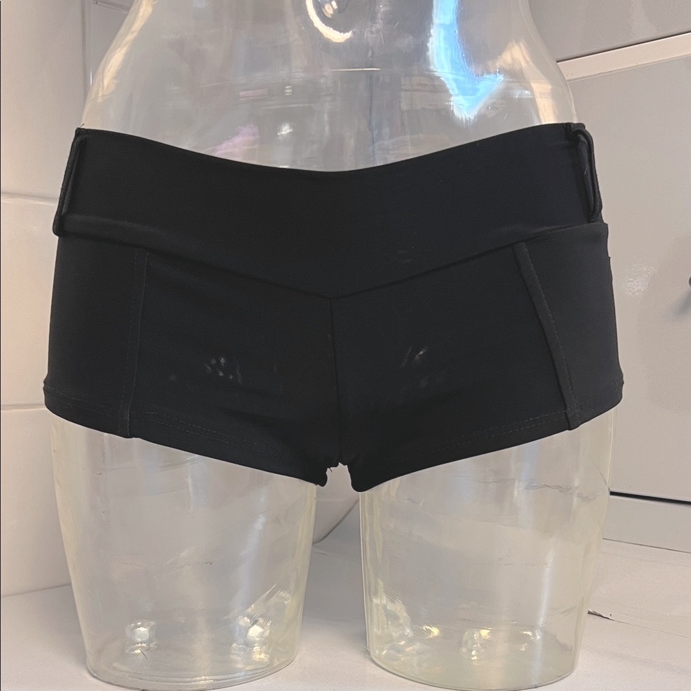 Forplay Hollywood SuperLow Y2K Cop Booty Shorts M Exc